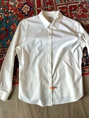 Brooks Brothers White Button Down Shirt - non iron 14P